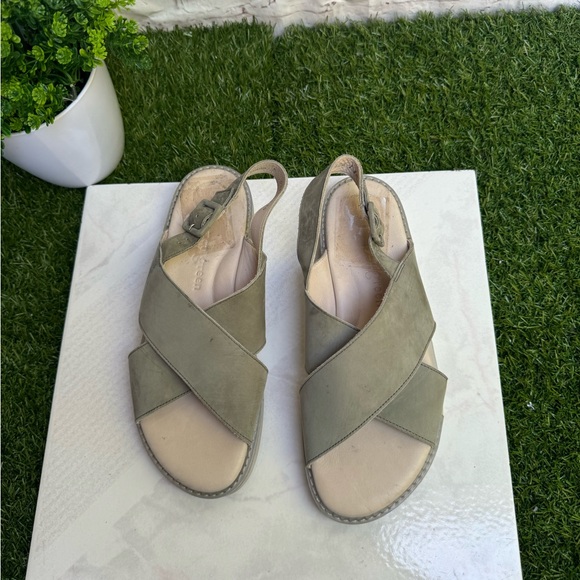 Paul Green Heaven Slingback Sandal in Sage Green size US 7.5 women UK 5 - Picture 5 of 10